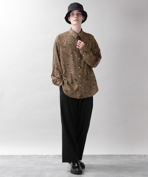 RAGEBLUE(レイジブルー)の「ラグイージー/総柄デザインシャツ(シャツ/ブラウス・メンズ・ダークグリーン/ブラック/ホワイト/ブラウン・MEDIUM/LARGE)」の15枚目の写真