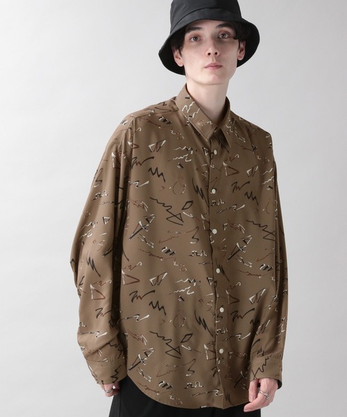 RAGEBLUE(レイジブルー)の「ラグイージー/総柄デザインシャツ(シャツ/ブラウス・メンズ・ダークグリーン/ブラック/ホワイト/ブラウン・MEDIUM/LARGE)」の20枚目の写真