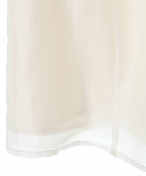 31 Sons de mode（トランテアン　ソン　ドゥ　モード）の「シアーボウタイフリル袖ブラウス（シャツ/ブラウス・レディース・オフホワイト/サックスブルー/ライトグリーン・36）」の6枚目の写真