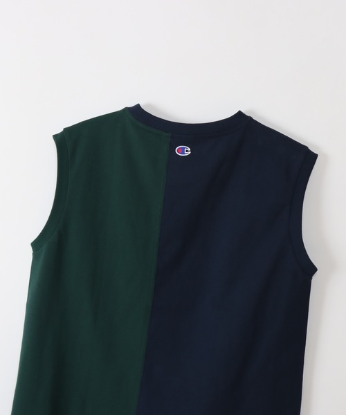 Champion（チャンピオン）の「【Champion/チャンピオン】レディース スリーブレスシャツ（タンクトップ・レディース・ネイビー/ホワイト/ブラック系その他・MEDIUM/LARGE）」の6枚目の写真