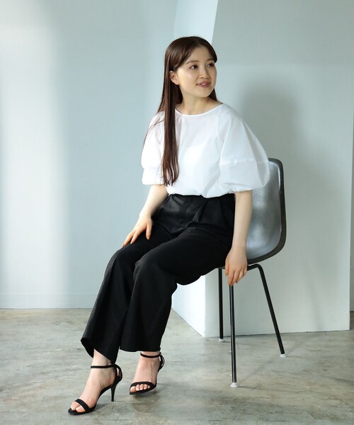 Demi-LuxeBEAMS/ランタンスリーブブラウス