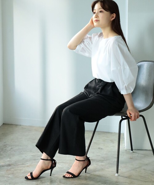 Demi-LuxeBEAMS/ランタンスリーブブラウス