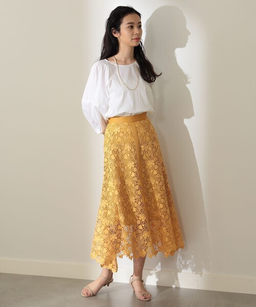 Demi-LuxeBEAMS/ランタンスリーブブラウス