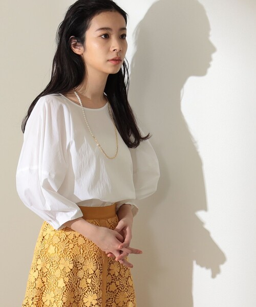 Demi-LuxeBEAMS/ランタンスリーブブラウス