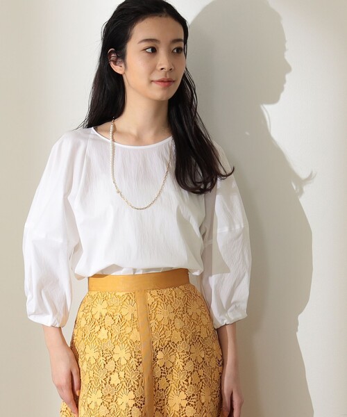 Demi-LuxeBEAMS/ランタンスリーブブラウス