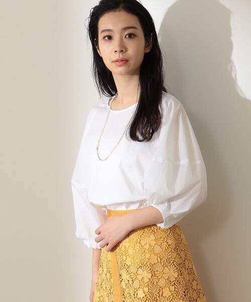 Demi-LuxeBEAMS/ランタンスリーブブラウス