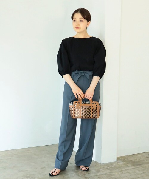 Demi-LuxeBEAMS/ランタンスリーブブラウス