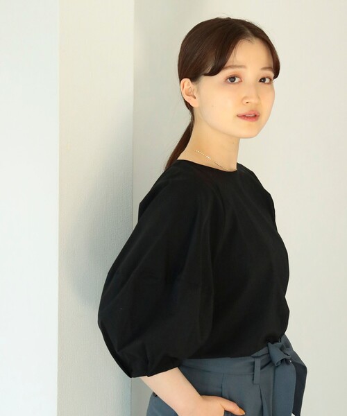 Demi-LuxeBEAMS/ランタンスリーブブラウス
