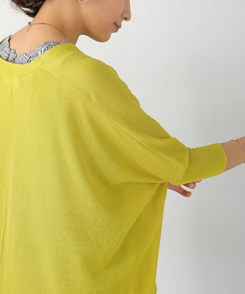 Bou Jeloud（ブージュルード）の「BOXシルエットショートカーディガン（カーディガン/ボレロ・レディース・イエロー/ブラック/グレイッシュベージュ/ブルー/ベージュ/オレンジ・FREE）」の13枚目の写真