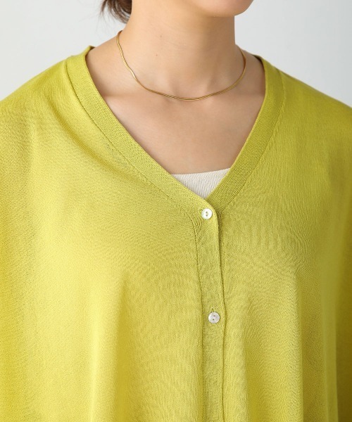 Bou Jeloud（ブージュルード）の「BOXシルエットショートカーディガン（カーディガン/ボレロ・レディース・イエロー/ブラック/グレイッシュベージュ/ブルー/ベージュ/オレンジ・FREE）」の15枚目の写真