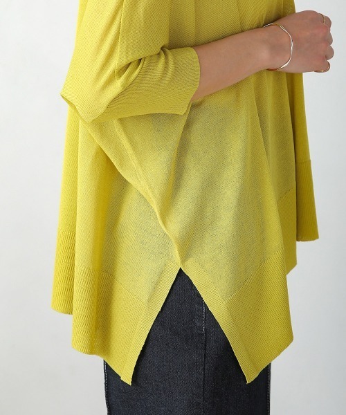 Bou Jeloud（ブージュルード）の「BOXシルエットショートカーディガン（カーディガン/ボレロ・レディース・イエロー/ブラック/グレイッシュベージュ/ブルー/ベージュ/オレンジ・FREE）」の17枚目の写真