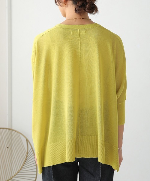 Bou Jeloud（ブージュルード）の「BOXシルエットショートカーディガン（カーディガン/ボレロ・レディース・イエロー/ブラック/グレイッシュベージュ/ブルー/ベージュ/オレンジ・FREE）」の18枚目の写真