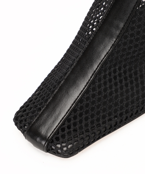 GRISE(グリーズ)の「GRISE 4cmスクエアラインイリメッシュミュール(その他シューズ・レディース・ベージュ/ブラック×ブラック・LARGE/MEDIUM/X-LARGE/SMALL)」の11枚目の写真