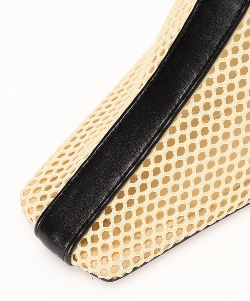 GRISE(グリーズ)の「GRISE 4cmスクエアラインイリメッシュミュール(その他シューズ・レディース・ベージュ/ブラック×ブラック・LARGE/MEDIUM/X-LARGE/SMALL)」の12枚目の写真