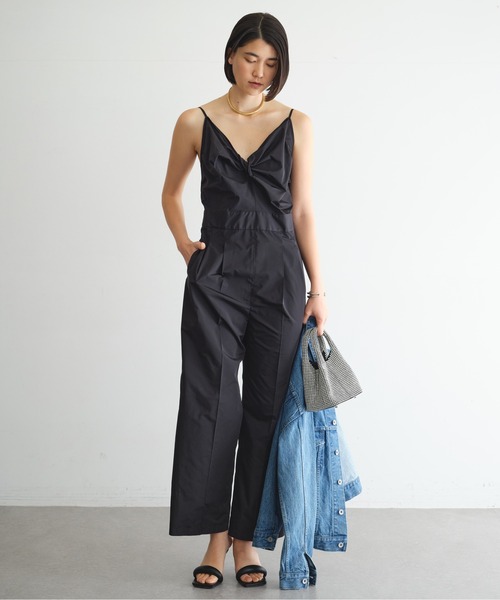 GALLARDAGALANTE（ガリャルダガランテ）の「クロスキャミオールインワン（つなぎ/オールインワン・レディース・ブラック/ベージュ・0/1）」の8枚目の写真