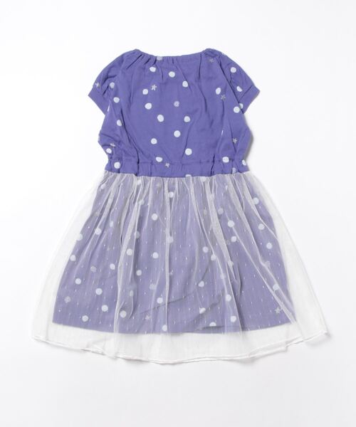 HAKKA KIDS（ハッカキッズ）の「ドットラメスターストライププリントワンピース（ワンピース・キッズ・チャコール/パープル・110cm/100cm/130cm/120cm）」の8枚目の写真