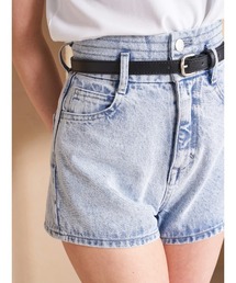 【新品、未使用】ダーリッチ ハイウエストデニムショートパンツ Darich（ダーリッチ）の「ハイウエストデニムショートパンツ