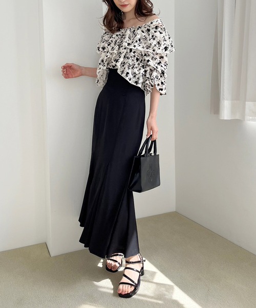 one after another NICE CLAUP（ワンアフターアナザーナイスクラップ）の「【サイズ展開あり】美シルエットマーメイドスカート（スカート・レディース・ブラック/ピンク/ラベンダー/アイボリー・SMALL/MEDIUM）」の16枚目の写真