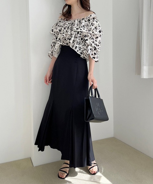 one after another NICE CLAUP（ワンアフターアナザーナイスクラップ）の「【サイズ展開あり】美シルエットマーメイドスカート（スカート・レディース・ブラック/ピンク/ラベンダー/アイボリー・SMALL/MEDIUM）」の18枚目の写真