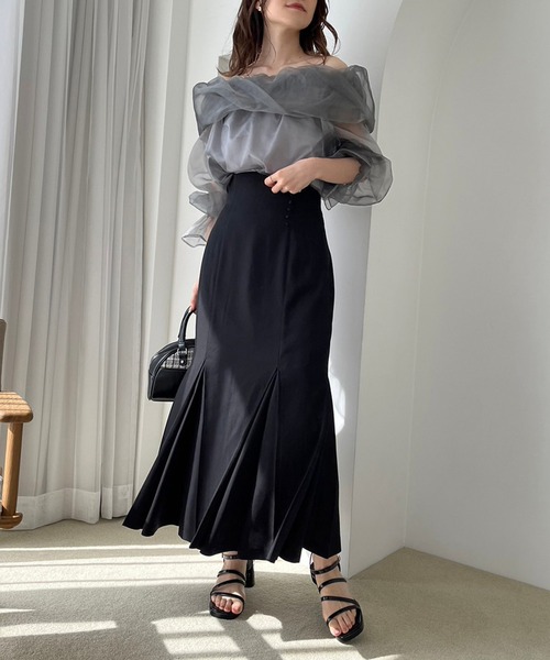 one after another NICE CLAUP（ワンアフターアナザーナイスクラップ）の「【サイズ展開あり】美シルエットマーメイドスカート（スカート・レディース・ブラック/ピンク/ラベンダー/アイボリー・SMALL/MEDIUM）」の21枚目の写真