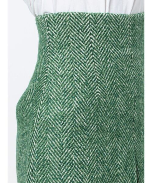 EMODA（エモダ）の「TWEED TUCK MINI SK（スカート・レディース・ブラック/グリーン/ベージュ・SMALL/MEDIUM）」の8枚目の写真