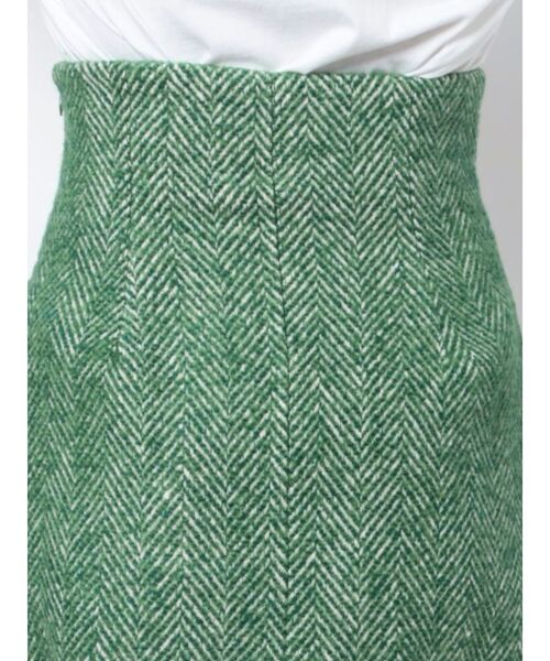 EMODA（エモダ）の「TWEED TUCK MINI SK（スカート・レディース・ブラック/グリーン/ベージュ・SMALL/MEDIUM）」の9枚目の写真