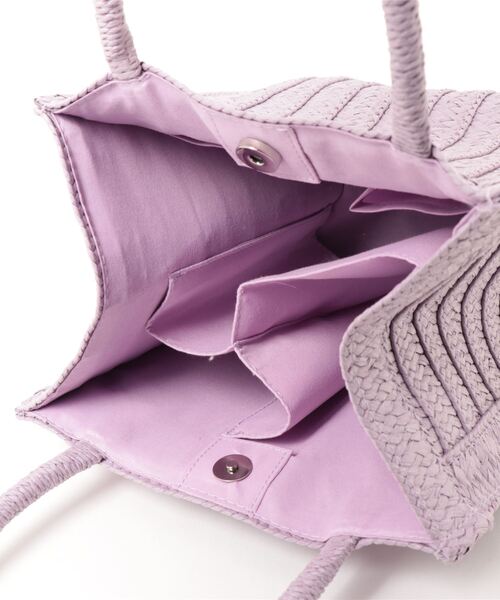 DONOBAN(ドノバン)の「雑材仕切り付きスクエアトート(トートバッグ・レディース・グリーン系その他/ラベンダー/ベージュ/ブラック/グレー・FREE)」の12枚目の写真