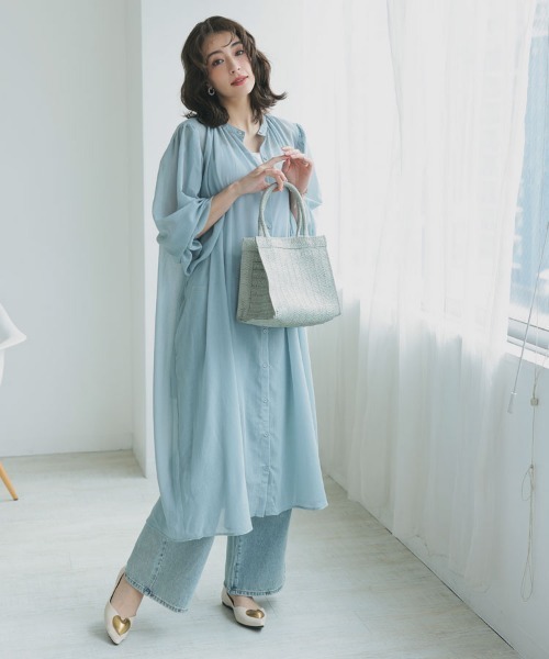 DONOBAN(ドノバン)の「雑材仕切り付きスクエアトート(トートバッグ・レディース・グリーン系その他/ラベンダー/ベージュ/ブラック/グレー・FREE)」の18枚目の写真