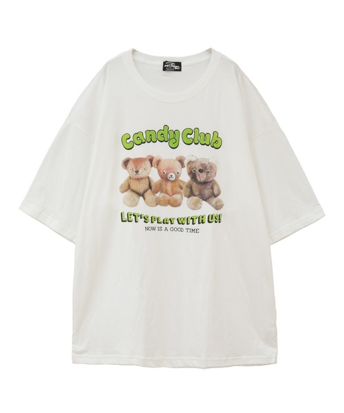 Candy Stripper（キャンディストリッパー）の「CANDY TEDDY CLUB BIGBIG Tシャツ（Tシャツ/カットソー・レディース・レッド/ブラック/イエロー/オフホワイト・2）」の17枚目の写真