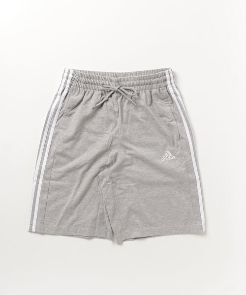 adidas(アディダス)の「アディダス adidas エッセンシャルズ シングルジャージー スリーストライプスショーツ(その他パンツ・メンズ・ネイビー/ブラック/グレー・M/S/L/LL/3L)」の1枚目の写真