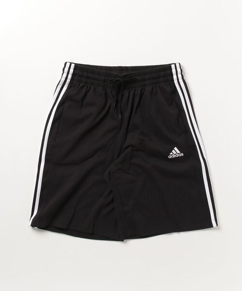 adidas(アディダス)の「アディダス adidas エッセンシャルズ シングルジャージー スリーストライプスショーツ(その他パンツ・メンズ・ネイビー/ブラック/グレー・M/S/L/LL/3L)」の2枚目の写真