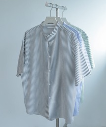 SENSE OF PLACE by URBAN RESEARCH | 『イージーケア』ストライプバンドカラーシャツ(5分袖)(シャツ/ブラウス)