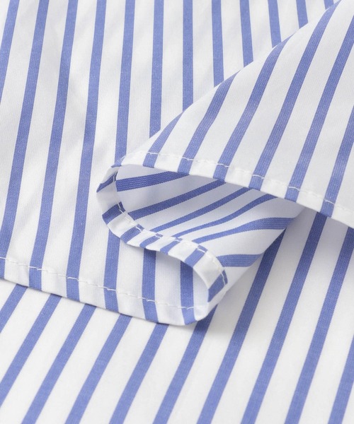 SENSE OF PLACE by URBAN RESEARCH（センスオブプレイスバイアーバンリサーチ）の「『イージーケア』ストライプバンドカラーシャツ(5分袖)（シャツ/ブラウス・メンズ・その他2/その他3/その他1・LARGE/MEDIUM）」の22枚目の写真
