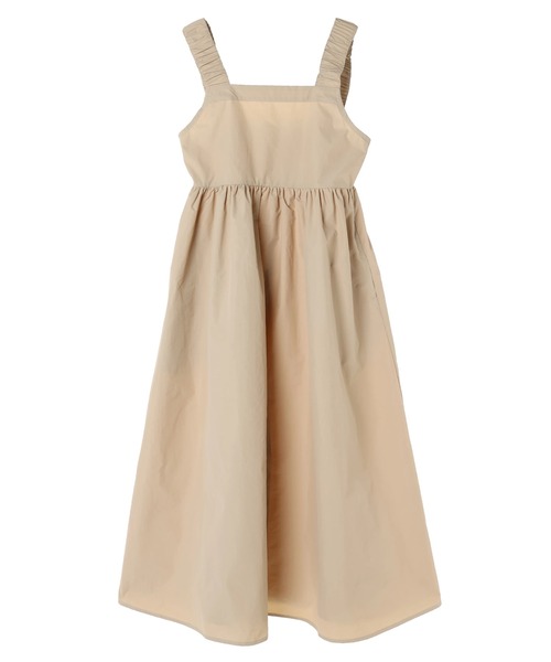 armonia（アルモニーア）の「a.肩ひもギャザーノースリワンピース（ワンピース・レディース・ブラック/ベージュ・FREE）」の14枚目の写真