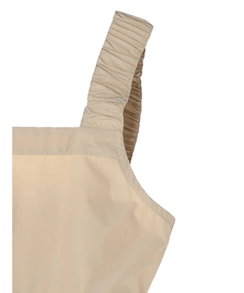 armonia（アルモニーア）の「a.肩ひもギャザーノースリワンピース（ワンピース・レディース・ブラック/ベージュ・FREE）」の17枚目の写真