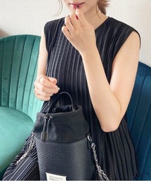 Meli rich | 【セットアップ対応】ランダムプリーツタンクトップ(タンクトップ)