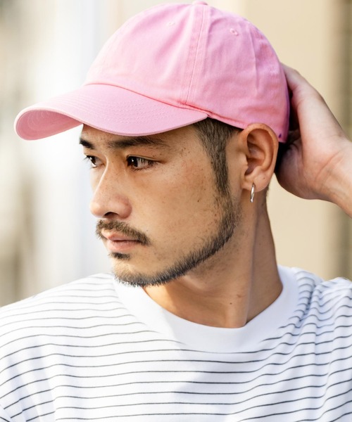 newhattan(ニューハッタン)の「NEWHATTAN ニューハッタン Baseball Low Cap -twill- ツイル ベースボール ローキャップ(キャップ・メンズ・オリーブ/グレイッシュブルー/デザートカモ/シャーベット/グレー/チャコール/グレー系カモフラージュ/ネイビー/ベージュ/ブルーグレー/ナチュラル/ダークブラウン/オレンジ/ライトピンク/ブラック/コーラル/ホワイト/ダークグリーン/パープル/ウッドランド・FREE)」の14枚目の写真