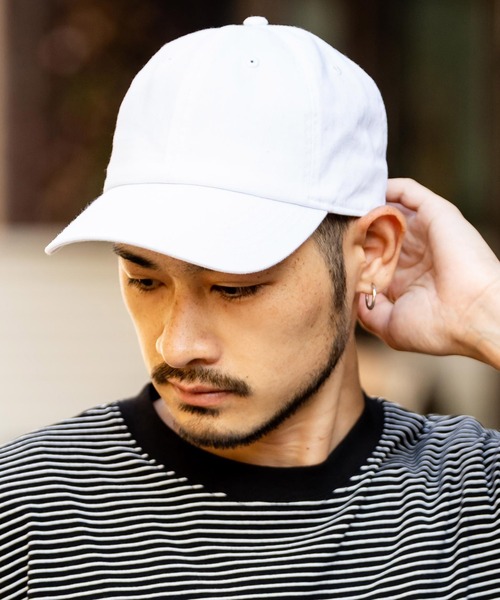 newhattan(ニューハッタン)の「NEWHATTAN ニューハッタン Baseball Low Cap -twill- ツイル ベースボール ローキャップ(キャップ・メンズ・オリーブ/グレイッシュブルー/デザートカモ/シャーベット/グレー/チャコール/グレー系カモフラージュ/ネイビー/ベージュ/ブルーグレー/ナチュラル/ダークブラウン/オレンジ/ライトピンク/ブラック/コーラル/ホワイト/ダークグリーン/パープル/ウッドランド・FREE)」の2枚目の写真