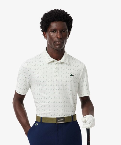 LACOSTE(ラコステ)の「グラデーションプリントウルトラドライゴルフポロシャツ(ポロシャツ・メンズ・ブルー/ホワイト/オフホワイト/グリーン/ベージュ・2/3/5/4)」の3枚目の写真