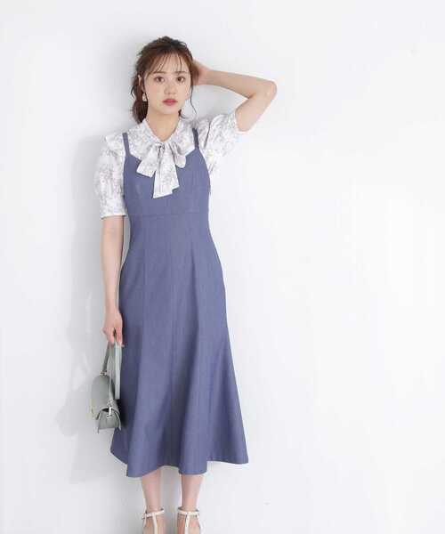 PROPORTION BODY DRESSING（プロポーションボディドレッシング）の「モノトーンブーケフラワーブラウス / 1213110411（シャツ/ブラウス・レディース・パープル/ホワイト系その他・SMALL/MEDIUM）」の12枚目の写真