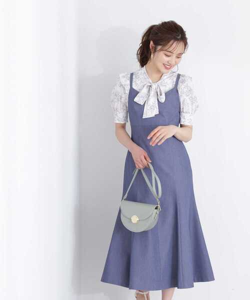 PROPORTION BODY DRESSING（プロポーションボディドレッシング）の「モノトーンブーケフラワーブラウス / 1213110411（シャツ/ブラウス・レディース・パープル/ホワイト系その他・SMALL/MEDIUM）」の18枚目の写真