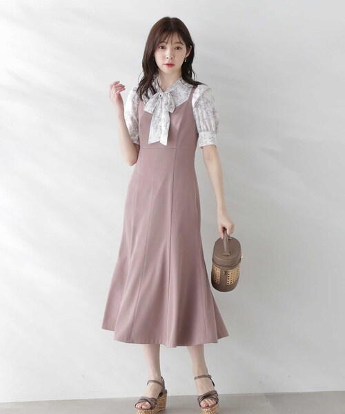 PROPORTION BODY DRESSING（プロポーションボディドレッシング）の「モノトーンブーケフラワーブラウス / 1213110411（シャツ/ブラウス・レディース・パープル/ホワイト系その他・SMALL/MEDIUM）」の16枚目の写真