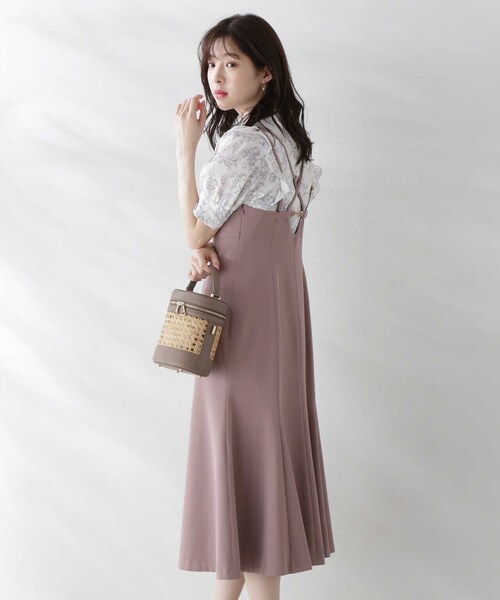 PROPORTION BODY DRESSING（プロポーションボディドレッシング）の「モノトーンブーケフラワーブラウス / 1213110411（シャツ/ブラウス・レディース・パープル/ホワイト系その他・SMALL/MEDIUM）」の8枚目の写真