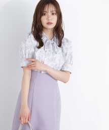 PROPORTION BODY DRESSING | モノトーンブーケフラワーブラウス / 1213110411(シャツ/ブラウス)