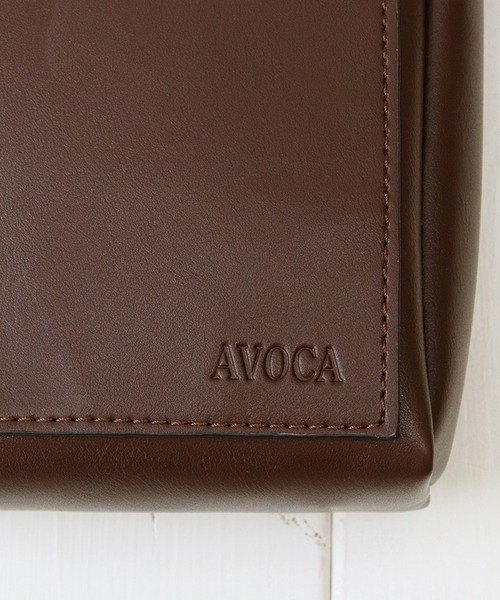 AVOCA(アヴォカ)の「AVOCA 合皮がま口ショルダー / アヴォカ ゴウヒガマグチショルダー(ショルダーバッグ・レディース・ブラック/ブラウン/ホワイト・ONE SIZE)」の10枚目の写真