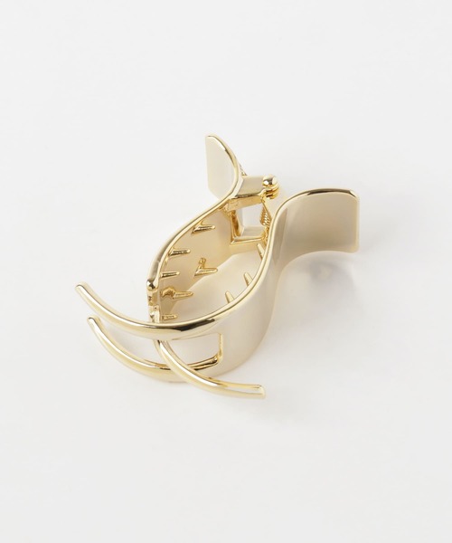 SMELLY（スメリー）の「カーブメタルバンス（バレッタ/ヘアクリップ・レディース・ゴールド・-）」の8枚目の写真