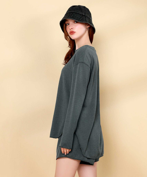 OSYAREVO(オシャレボ)の「水着 レディース 体型カバー ラッシュガード 4点セット タンキニ フィットネス 水陸両用 ビキニ ショートパンツ セットアップ セパレート(水着・レディース・グレー/カーキ/ベージュ/ブルー/ブラウン/ブラック/グレー系その他/ブルー系その他/ベージュ系その他/カーキ系/ブラウン系その他/ホワイト/ネイビー/レンガ/ミント/モカ・MEDIUM/X-LARGE/LARGE/SMALL/XX-LARGE)」の21枚目の写真