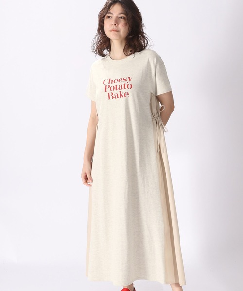 niko and（ニコアンド）の「アメリカンFOODプリントワンピース