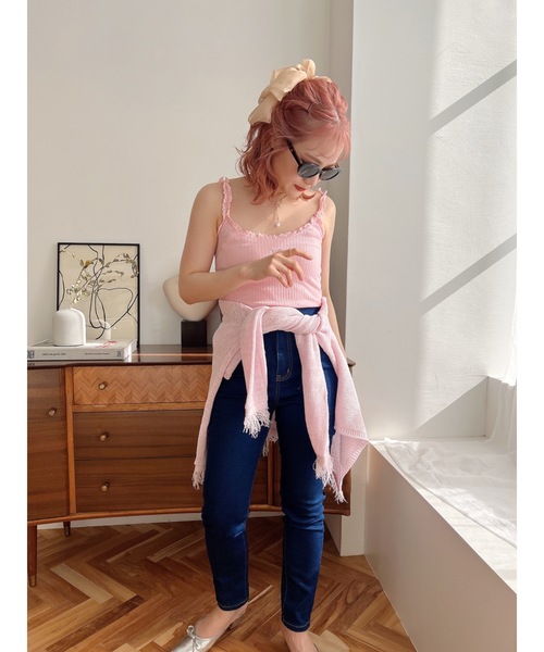 JUMELLE（ジュメロ）の「シアーリボンバレッタ（バレッタ/ヘアクリップ・レディース・ブラック/ベージュ・FREE）」の9枚目の写真