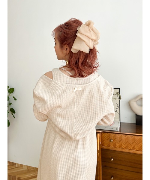 JUMELLE（ジュメロ）の「シアーリボンバレッタ（バレッタ/ヘアクリップ・レディース・ブラック/ベージュ・FREE）」の15枚目の写真